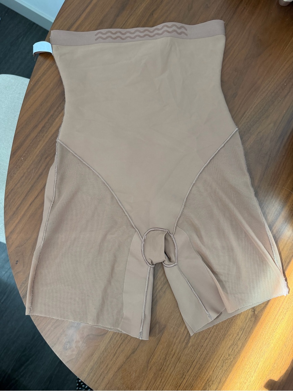 SKIMS High-Waist Shapewear Shorts in Clay